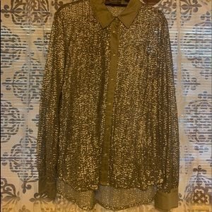 Western style sequin shirt.